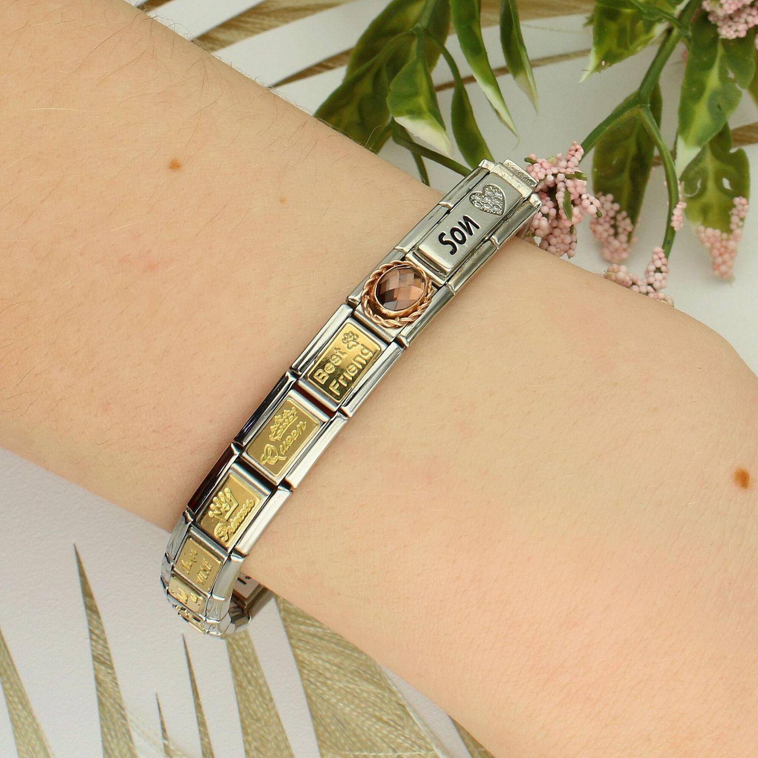 Nomination Link 9K zawieszka złoto 'Morelowy Chalcedon' 430507 34 biżuteria nomination nomination zawieszki nomination baza.jpg